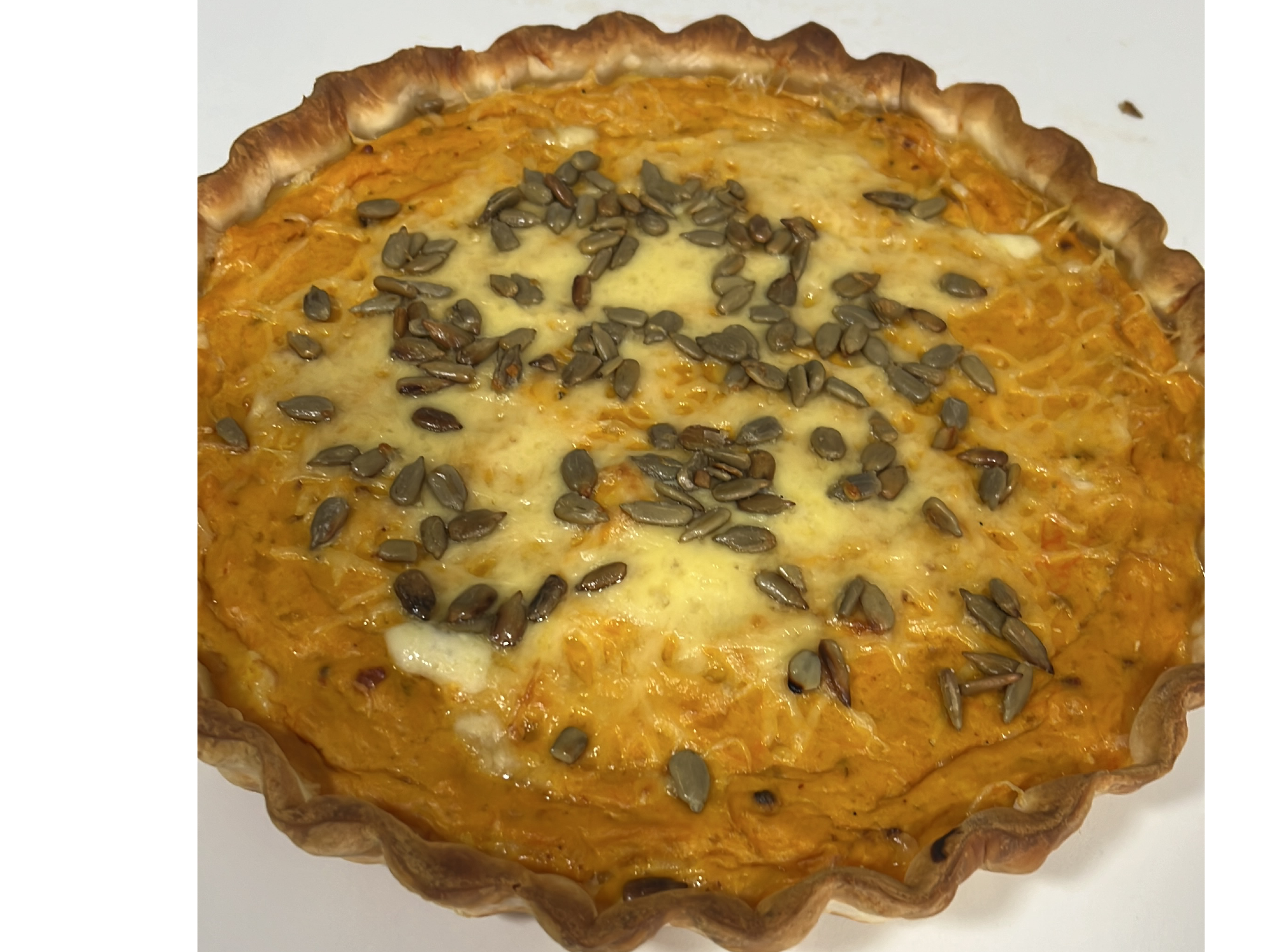 Tarta de calabaza asada y queso