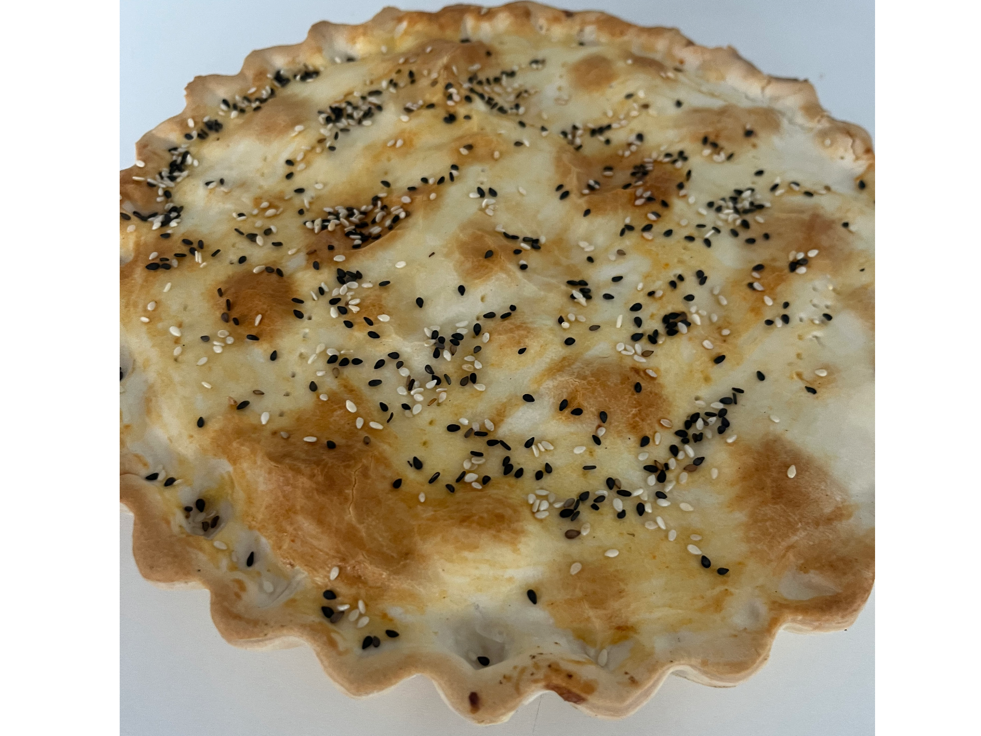 Tarta de jamón y queso