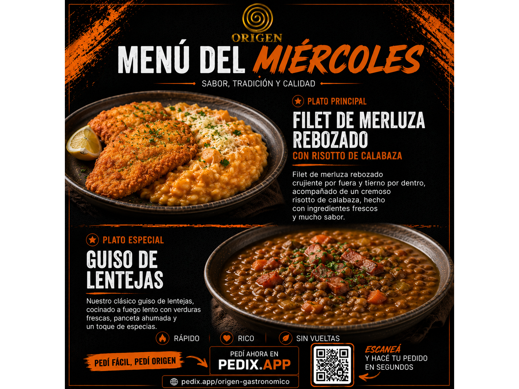 Menu Miercoles