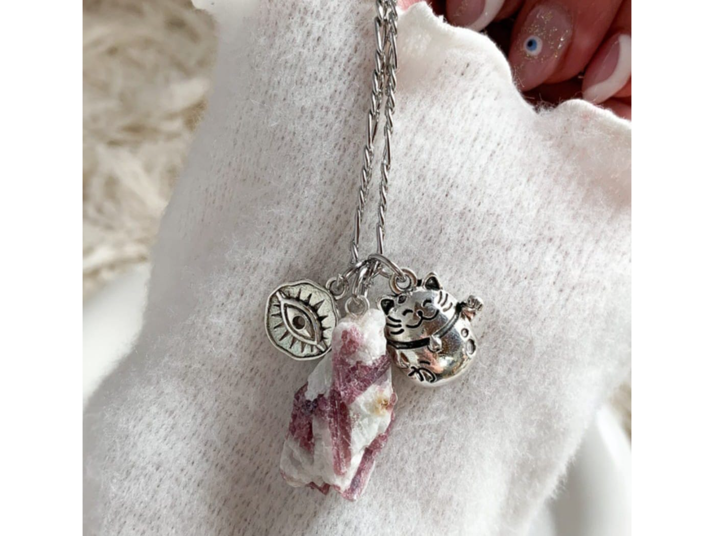 Collar Turmalina Rosa