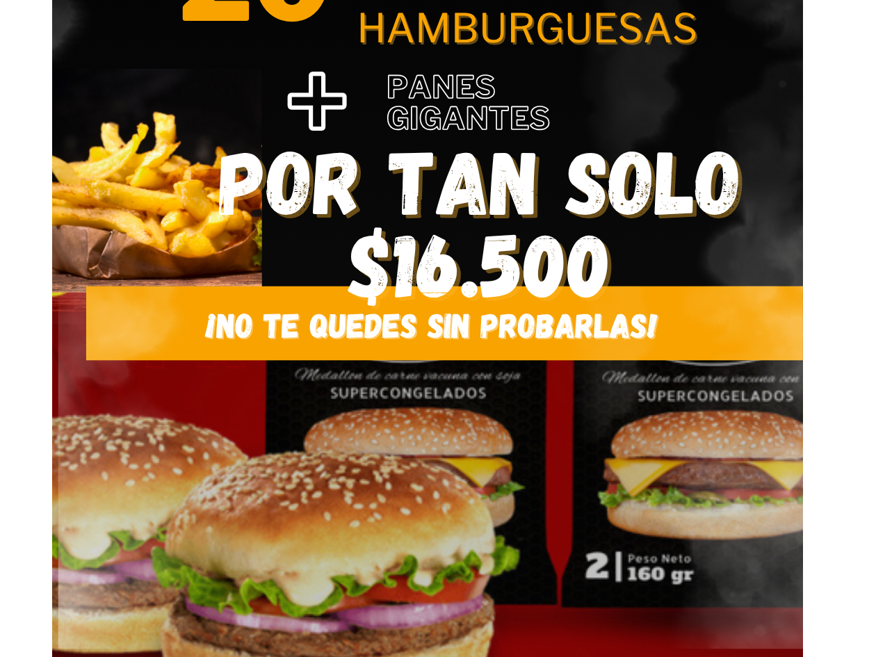 Combos x 20 Super Hamburguesas