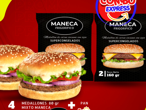 Combos x 4 Super Hamburguesas