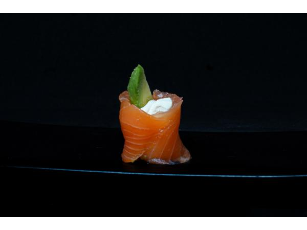 Geishas de salmon ahumado
