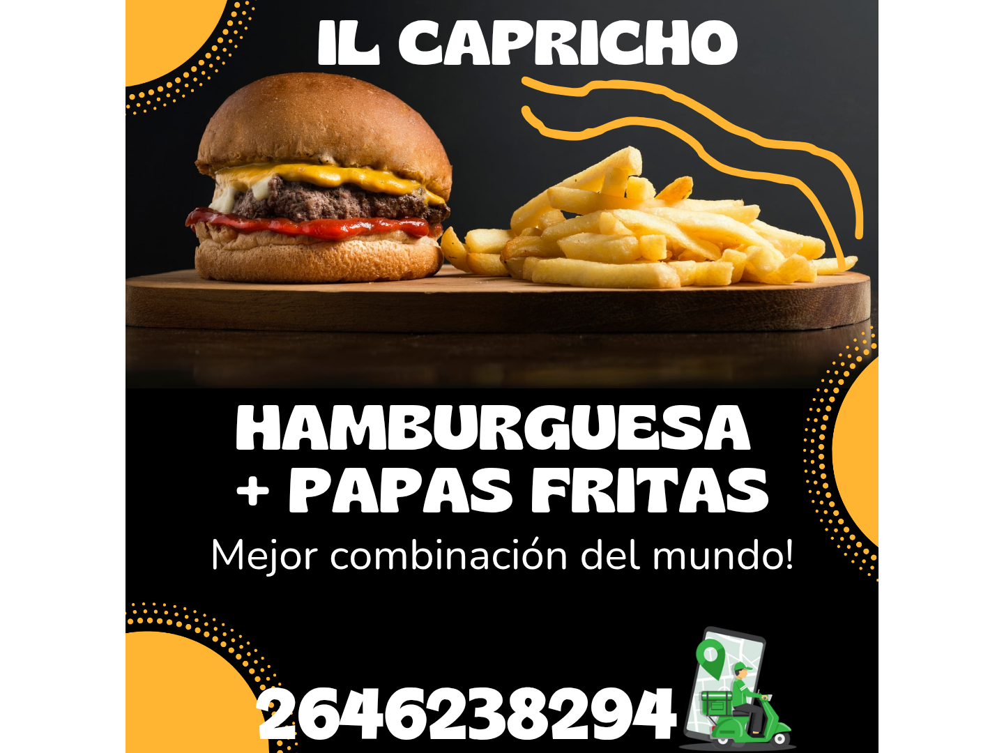 Hamburguesa+ fritas 🍔🍟🔥