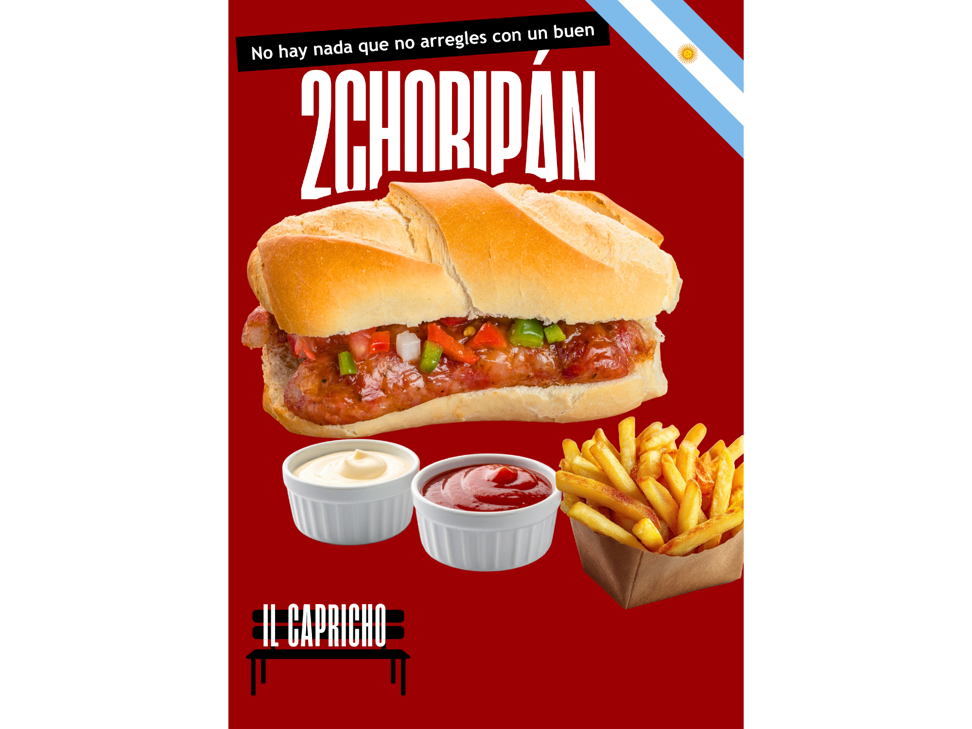 2 CHORIS + FRITAS GRANDES