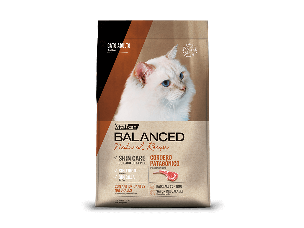Balanced Natural Recipe  Gato Adulto Cordero