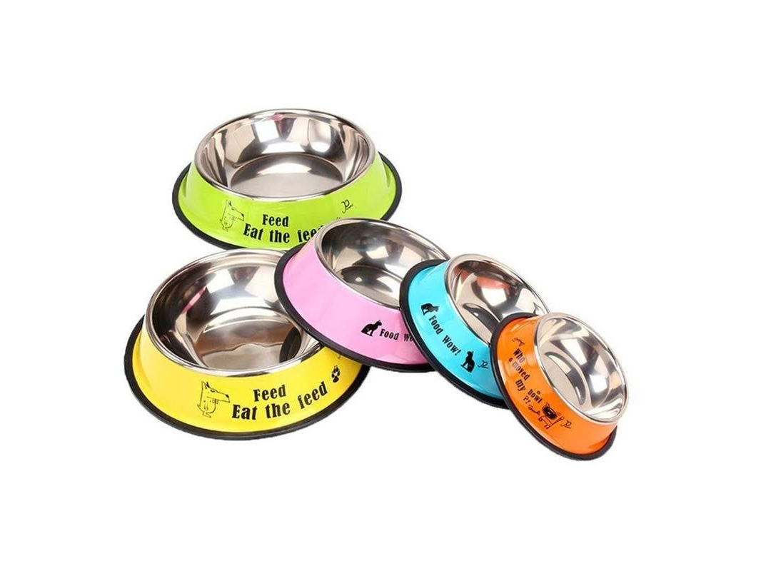 Comedero Acero Color con Dibujos N°5