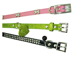 Collares Blondi con Brillos, Strass y Apliques