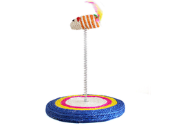 Rascador base circular, con Ratita