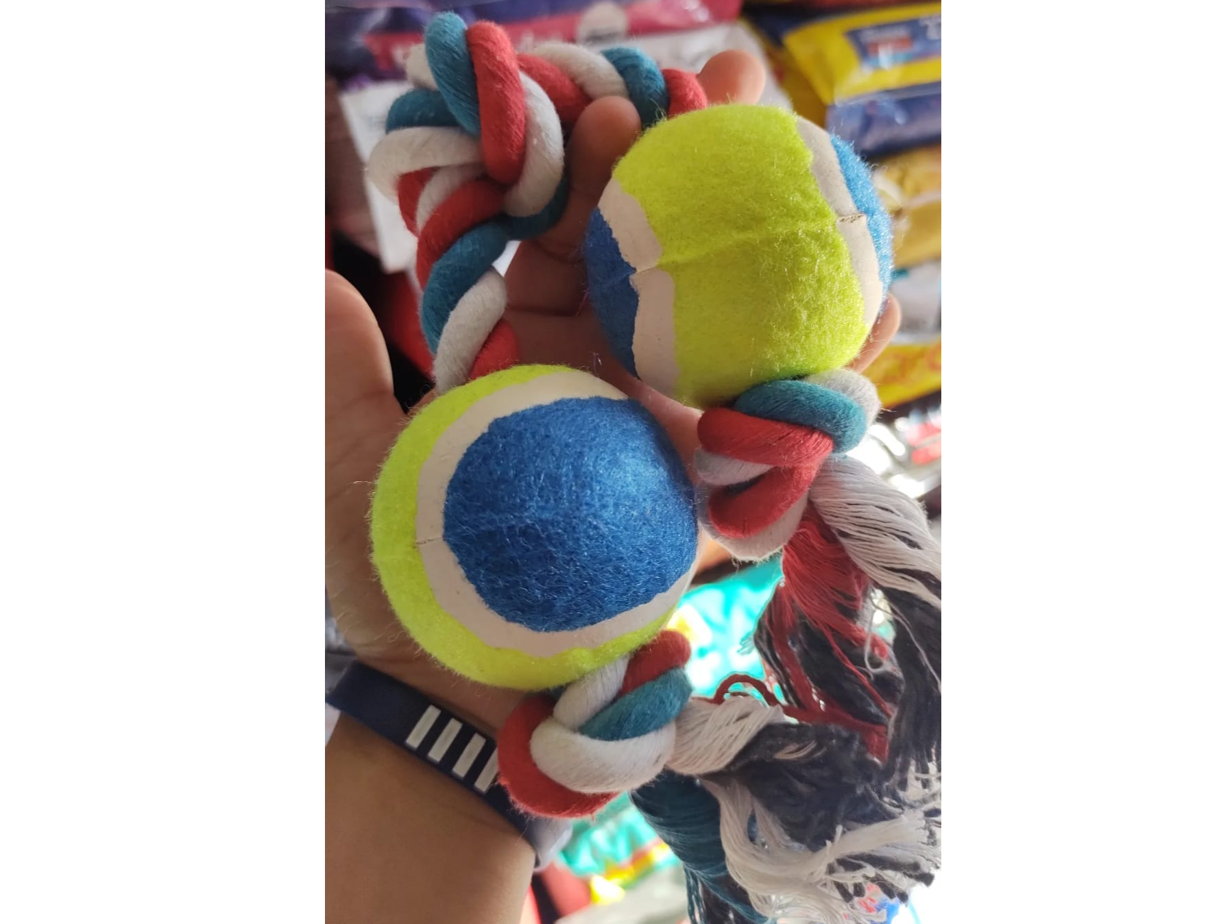 Juguete con Soga Doble Pelota Tenis