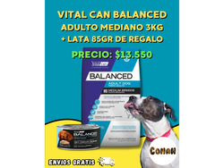Balanced Adulto Mordida Mediana 3kg + lata DE REGALO