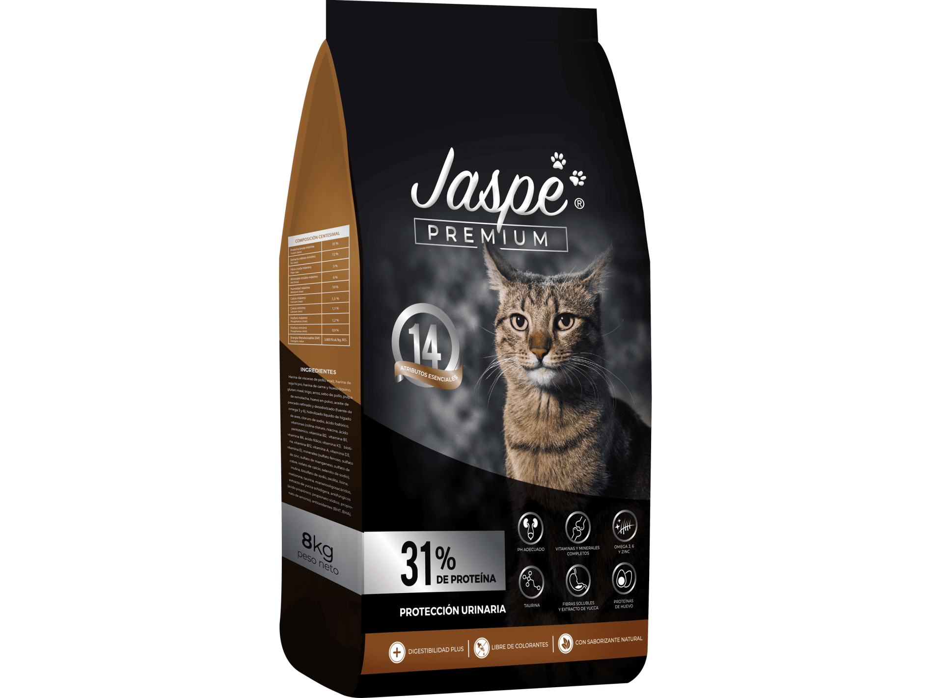 Jaspe Gato Adulto Premium 8kg