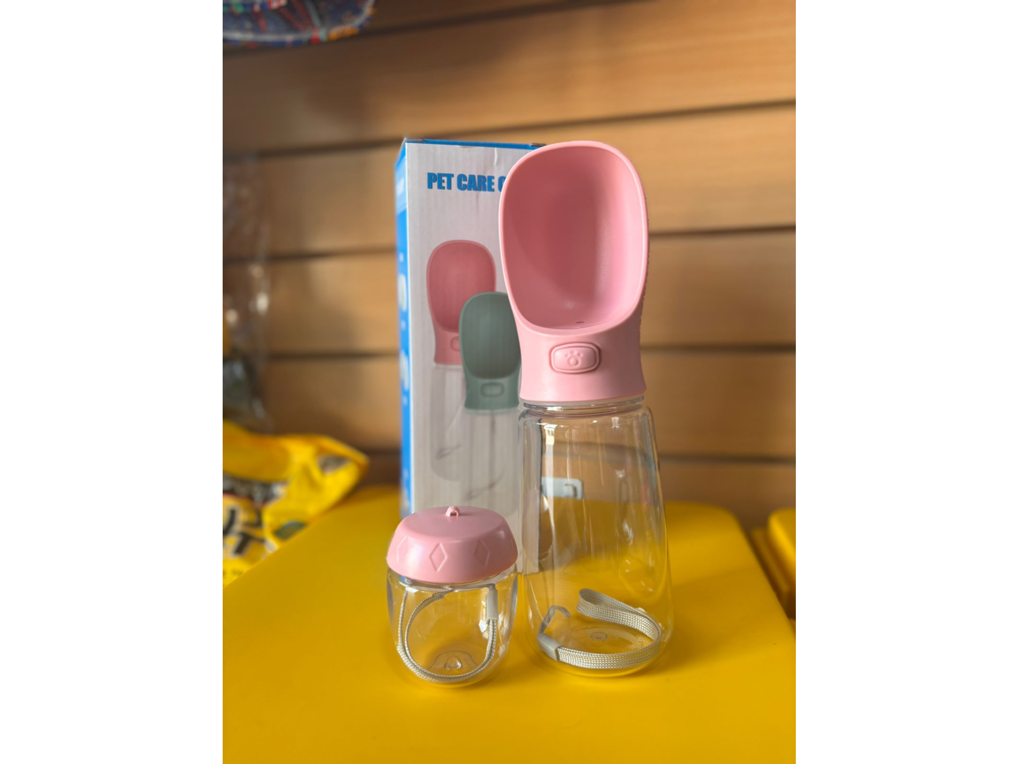 Botella Dispenser de Agua + Porta Comida 550ml