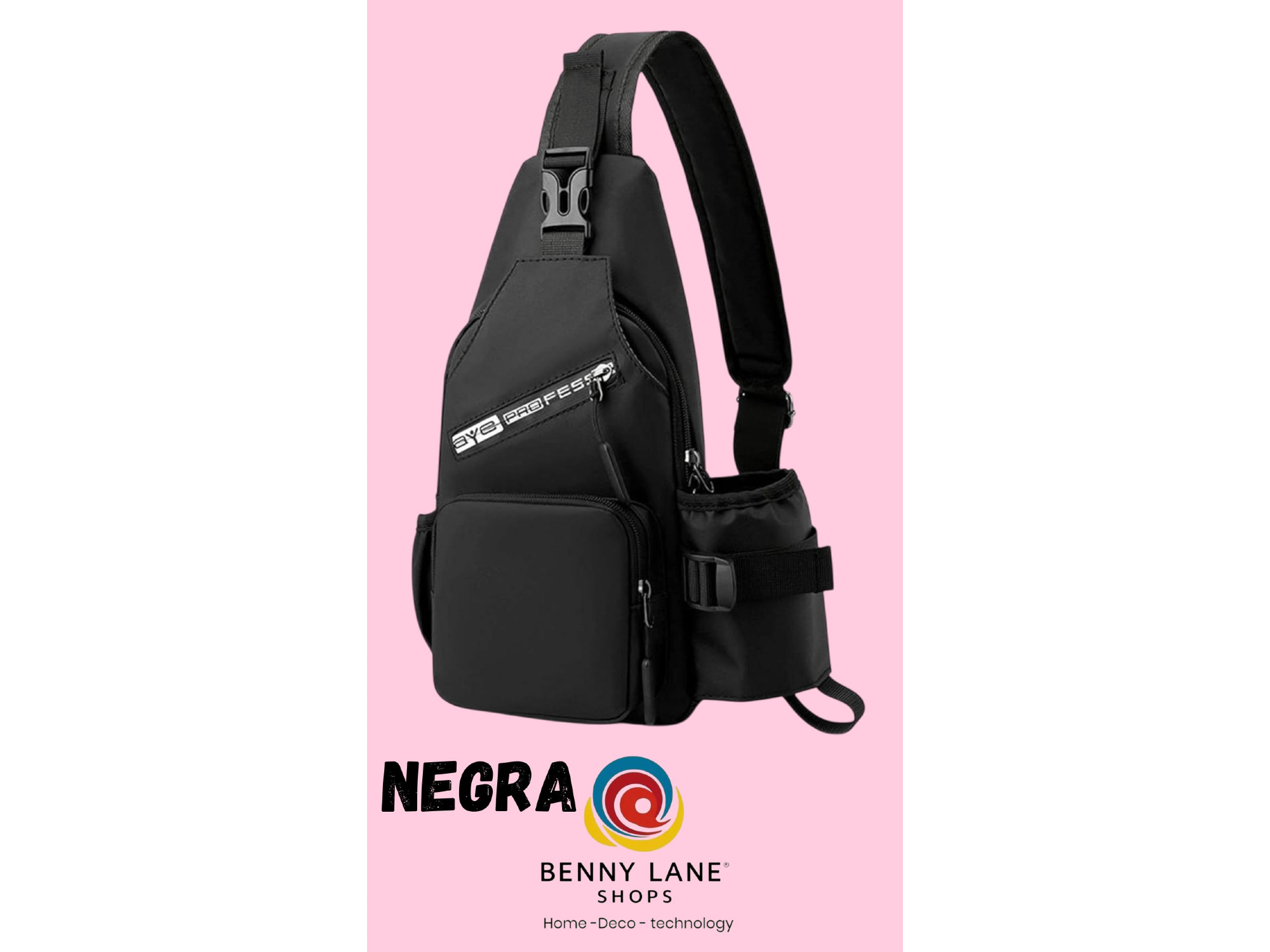 MORRAL BANDOLERA CON PORTA BOTELLA