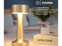 LAMPARA "DESK" LED RECARGABLE DORADA