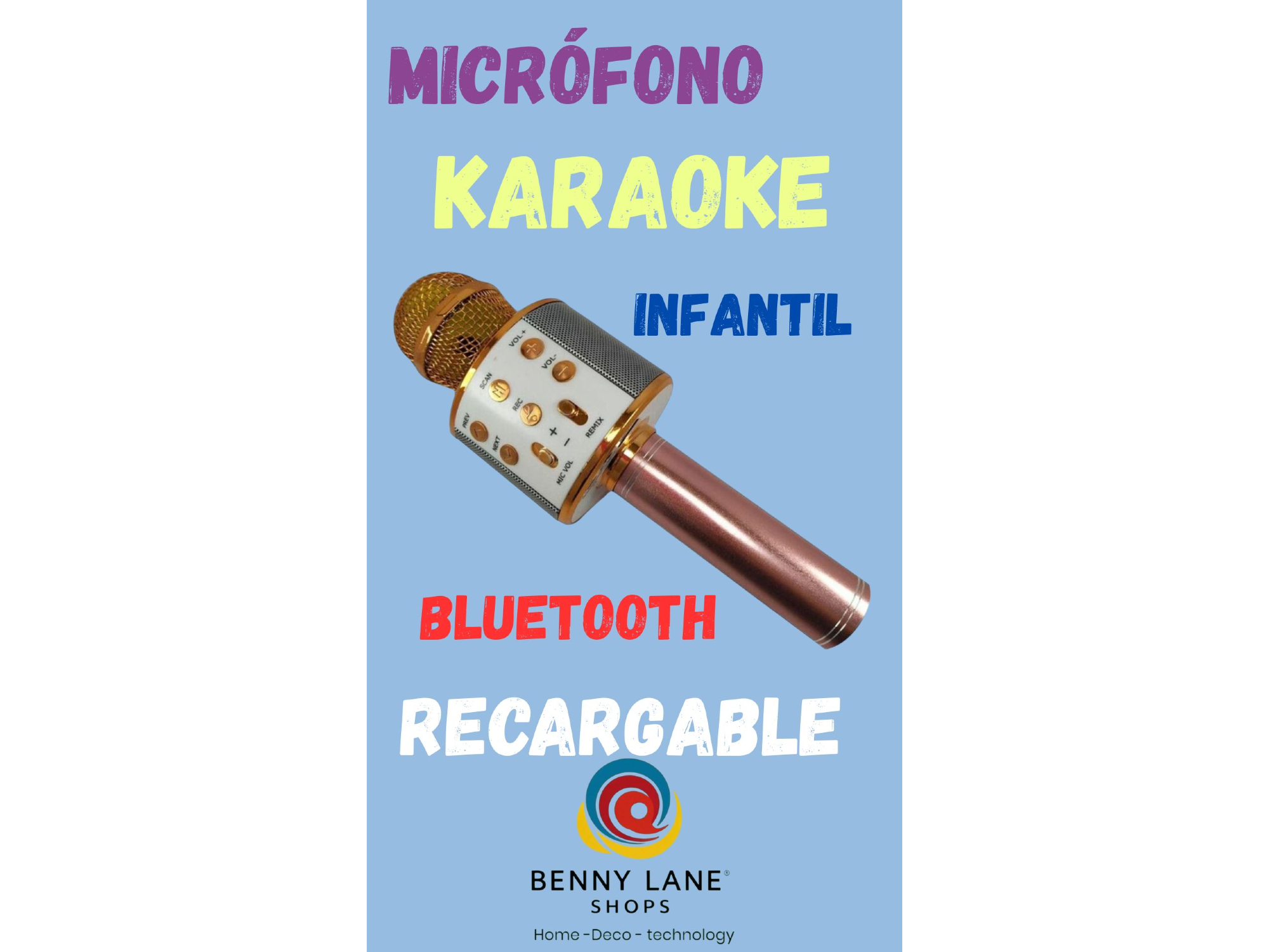 MICRÓFONO INALÁMBRICO KARAOKE