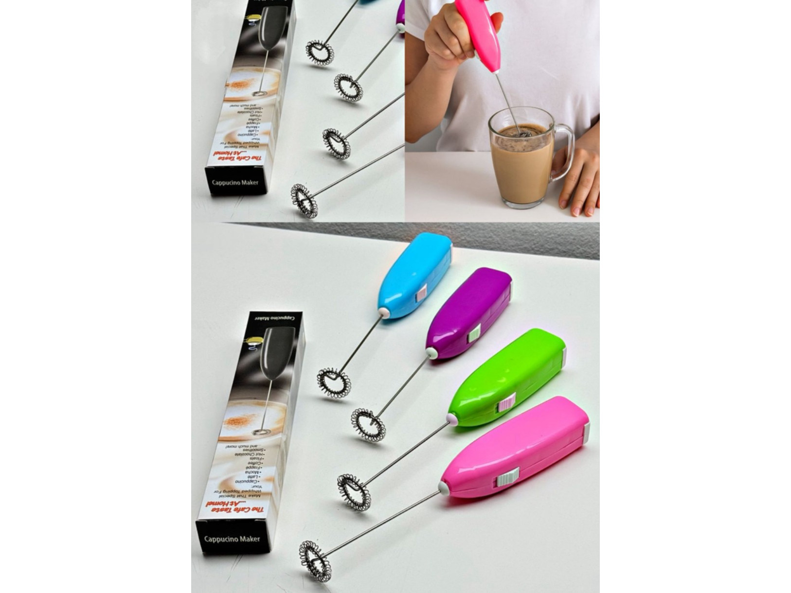Mini Batidor Espumador Eléctrico – Cappuccino Maker