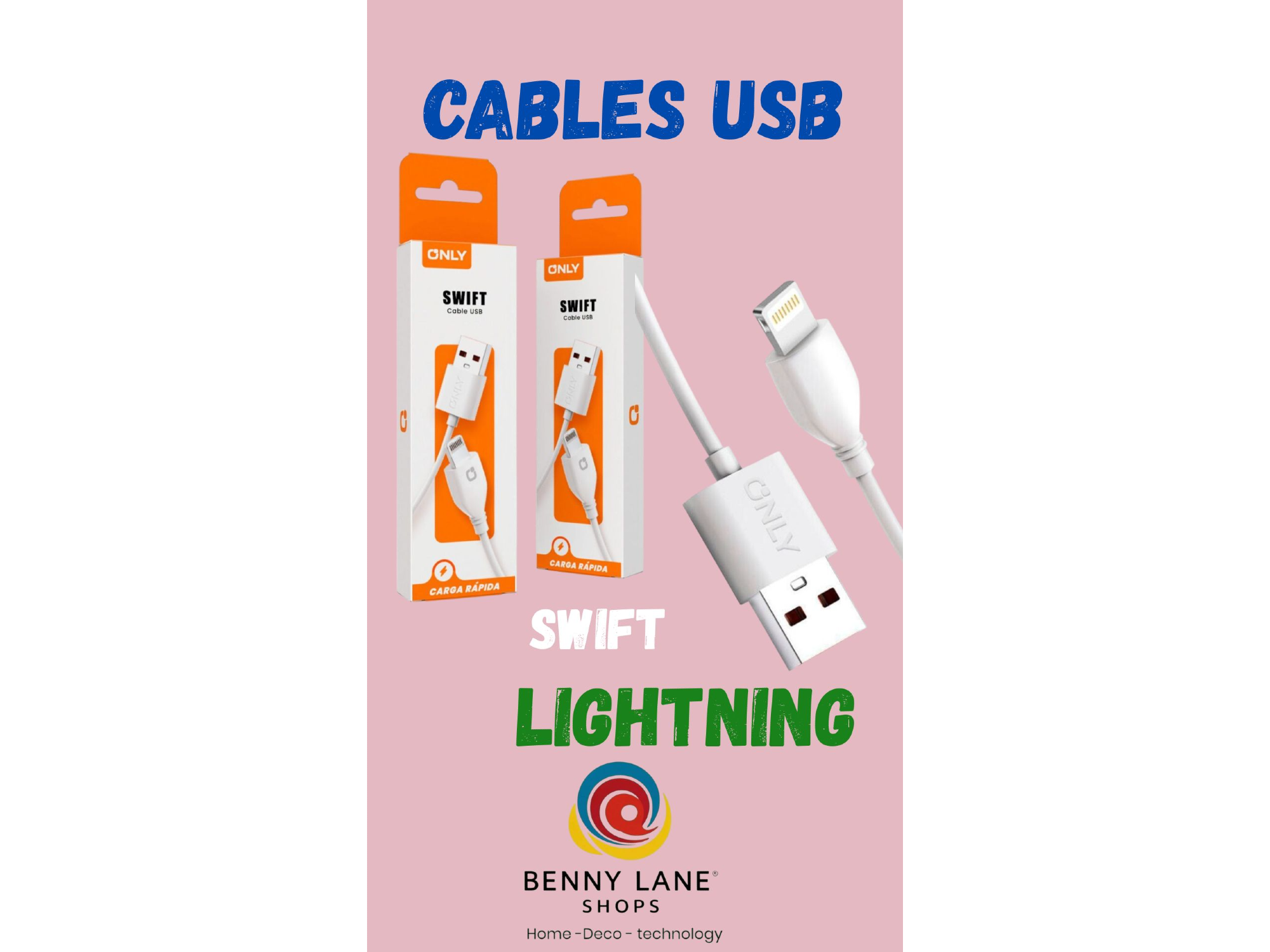 CABLE USB SWIFT LIGHTNING IPHONE APPLE