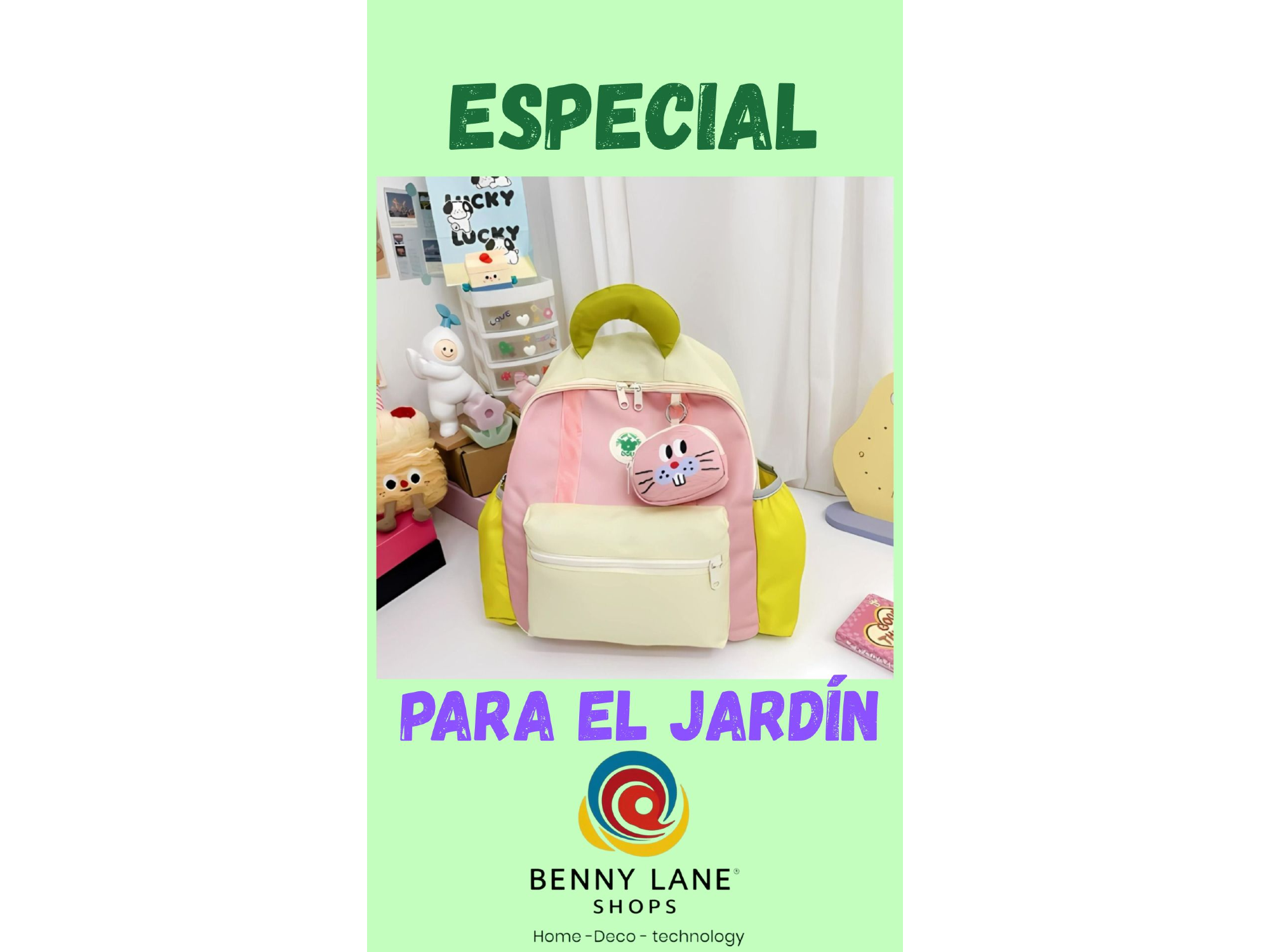 MOCHILA INFANTIL PEQUEÑA MODELO "CONEJO"