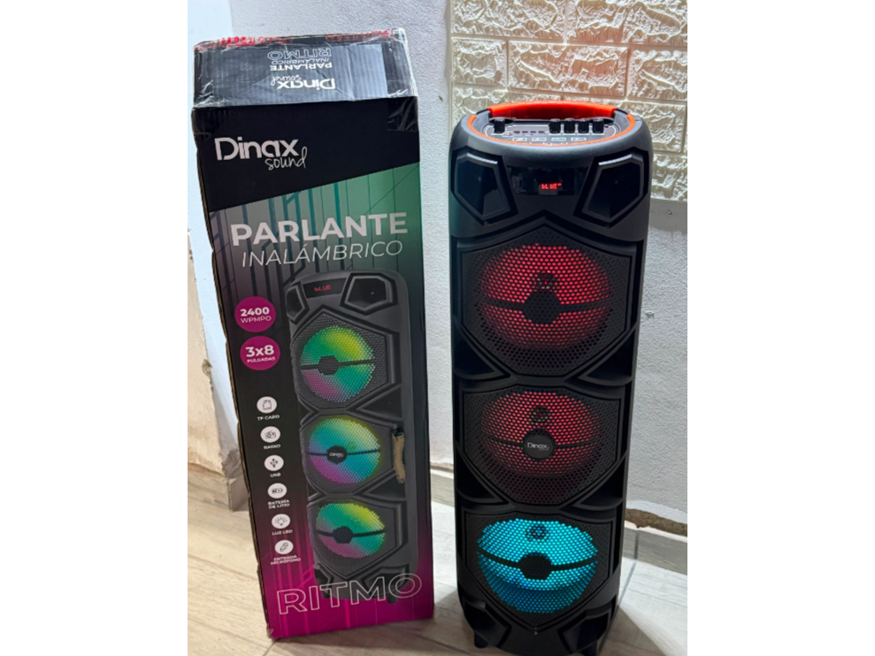 PARLANTE INALÁMBRICO 3 x 8" 2400w PMPO