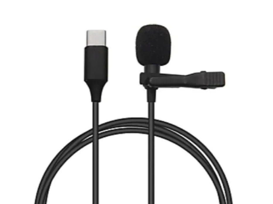MICRÓFONO CLIP CON CABLE FICHA TIPO "C"