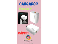 CARGADOR INTENSIFY 30W CARGA RÁPIDA SIN CABLE