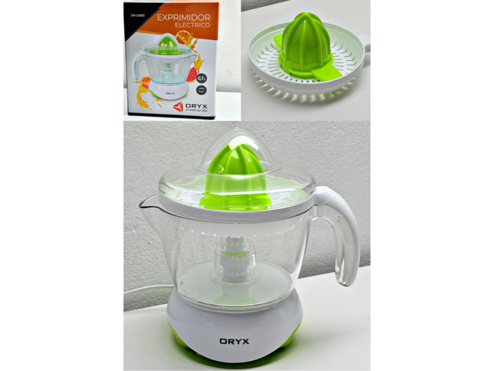 EXPRIMIDOR ELÉCTRICO ORYX– 0,7 Litros