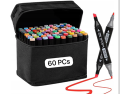MARCADORES DOBLE PUNTA C/ESTUCHE X60 PCS