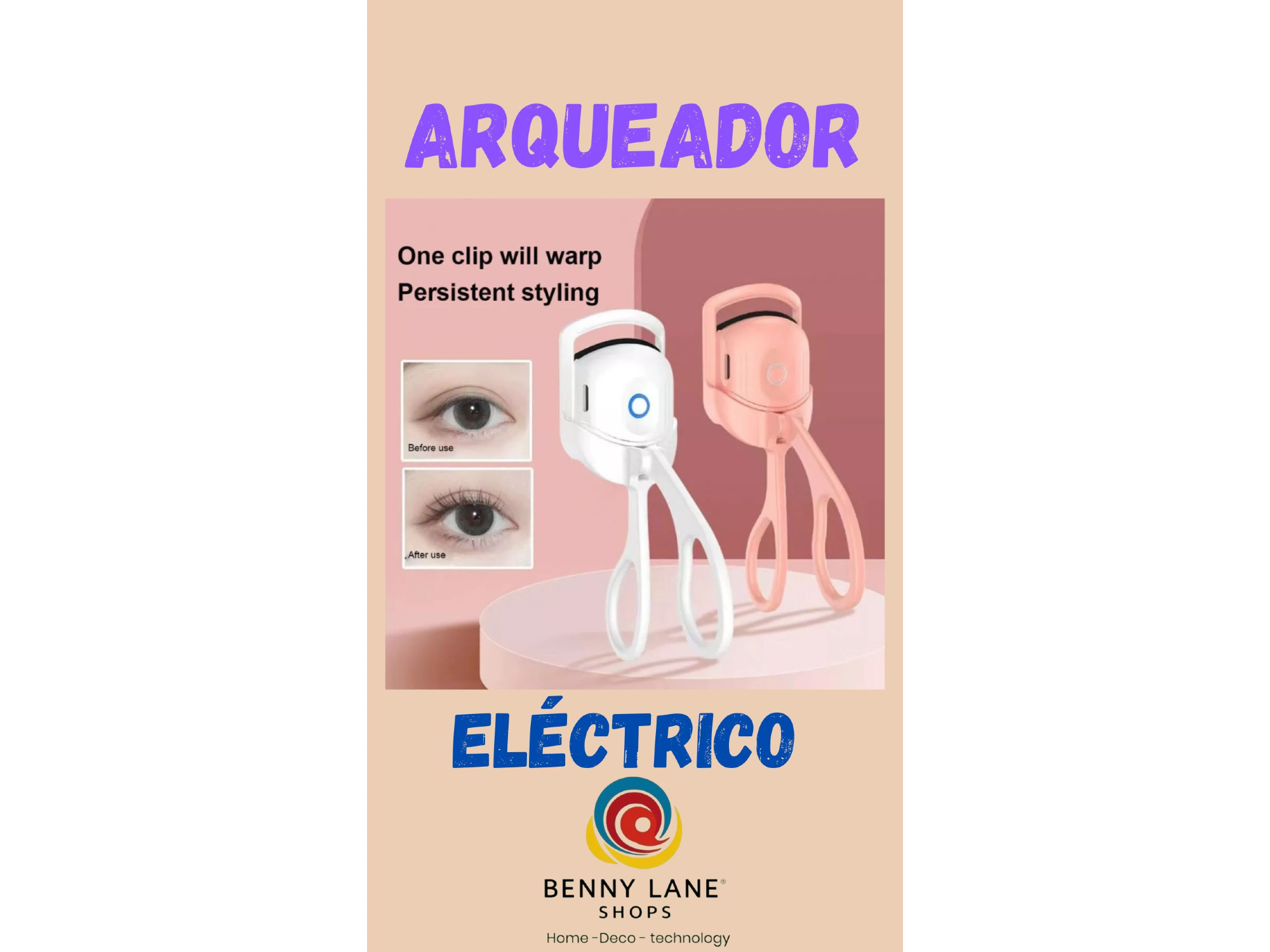 ARQUEADOR DE PESTAÑAS RECARGABLE