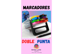 MARCADORES DOBLE PUNTA SEMI-PRO 18 UNIDADES