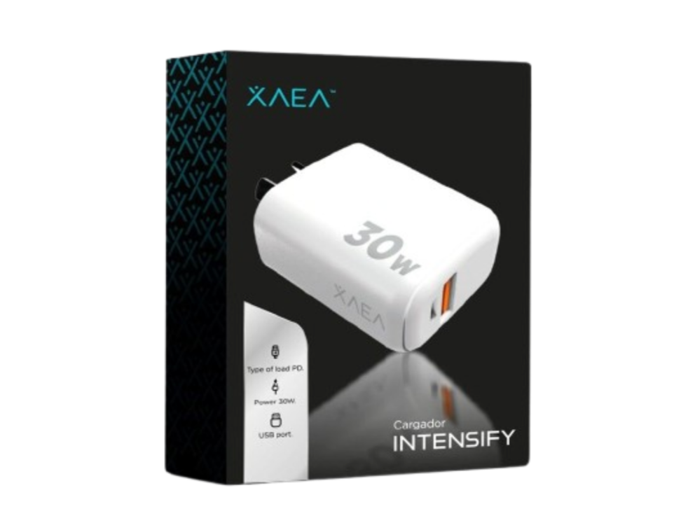CARGADOR INTENSIFY 30W CARGA RÁPIDA SIN CABLE