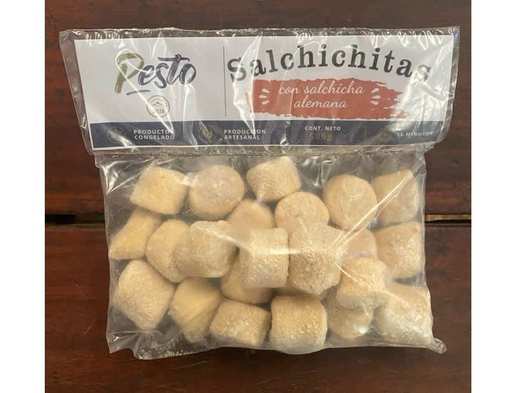 Salchichas alemanas de Pesto
