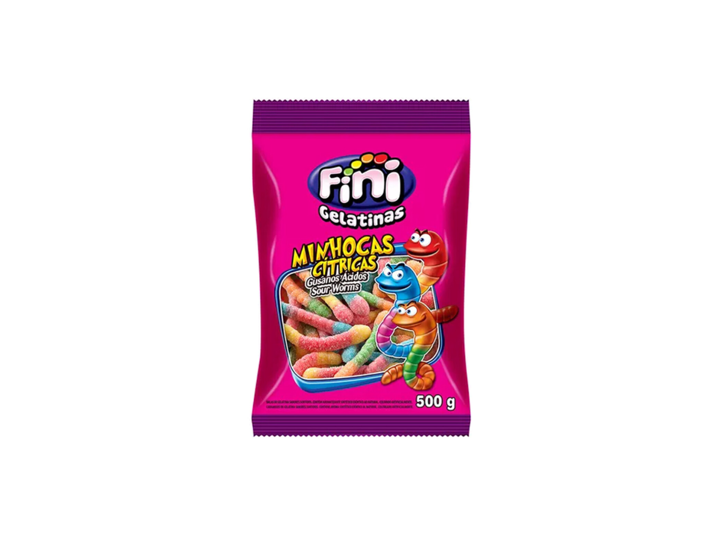 Gomas Gusano Acido Fini 500grs