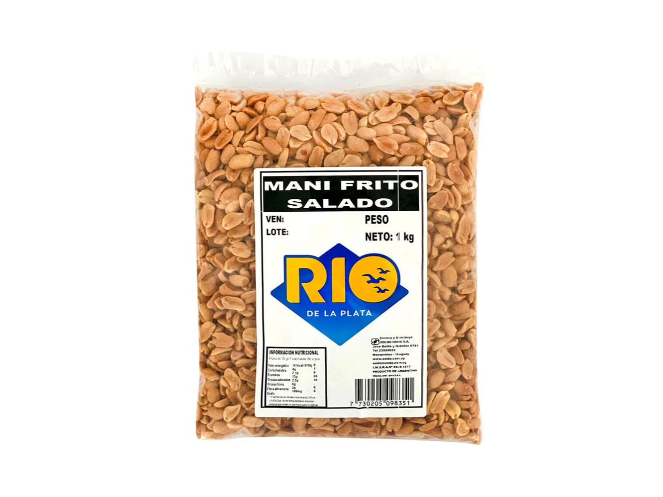 Maní frio salado RIO 1kg