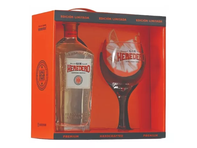 ESTUCHE GIN HEREDERO + COPA CON LOGO (Cod. 1044)