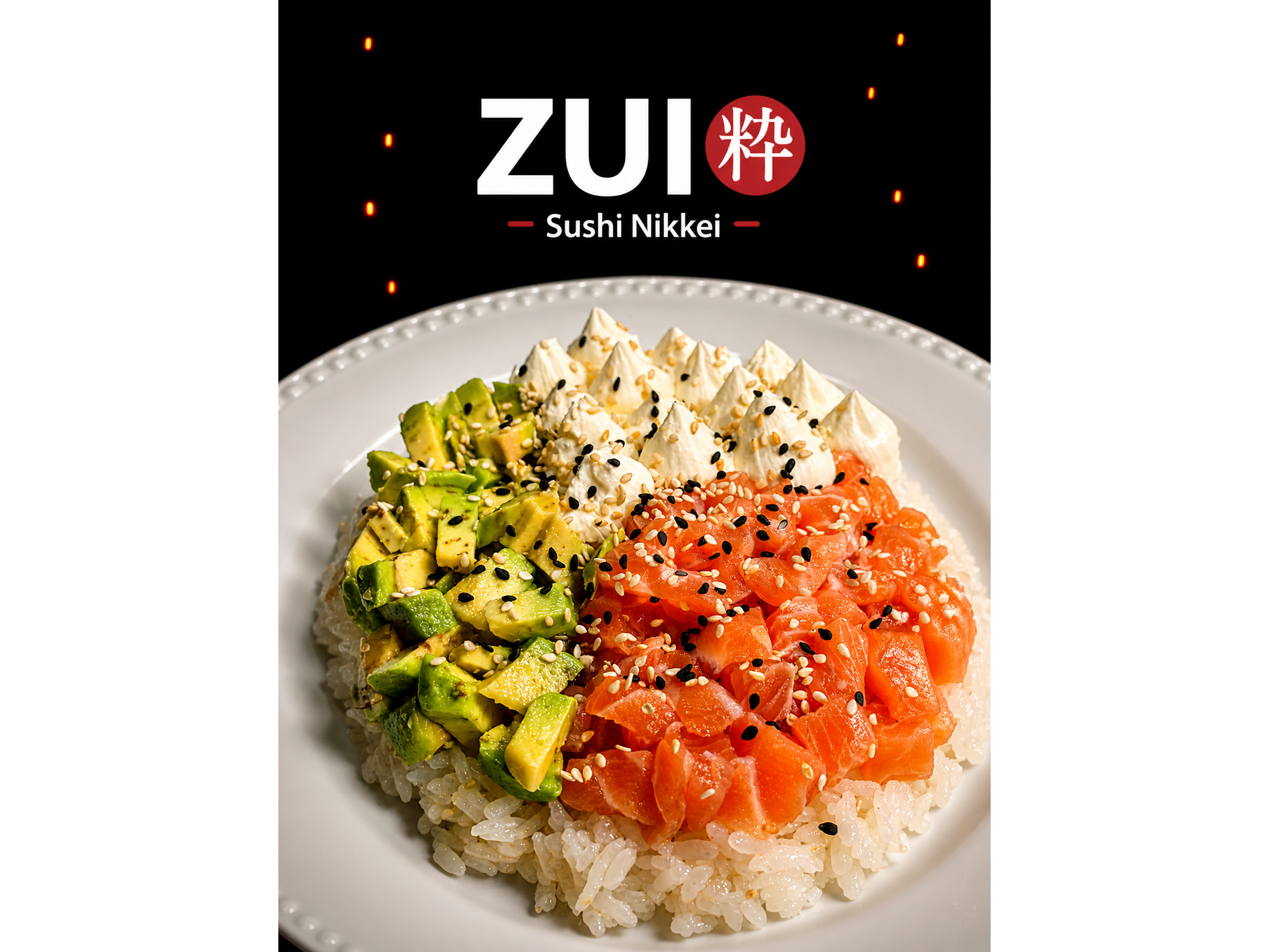 Sushi salad salmón