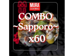Combo sapporo x60 ( x10 bs as feel mike calamrdo huancaina parmesano)