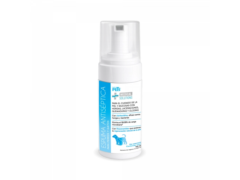 MS ESPUMA ANTISEPTICA P/PERRO Y GATO 140 ML