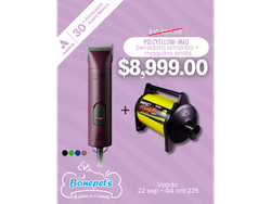 SECADORA WIND POWER AMARILLA + ULTRAED AGC SUPER 2 SPEED (MAQUINA ANDIS )