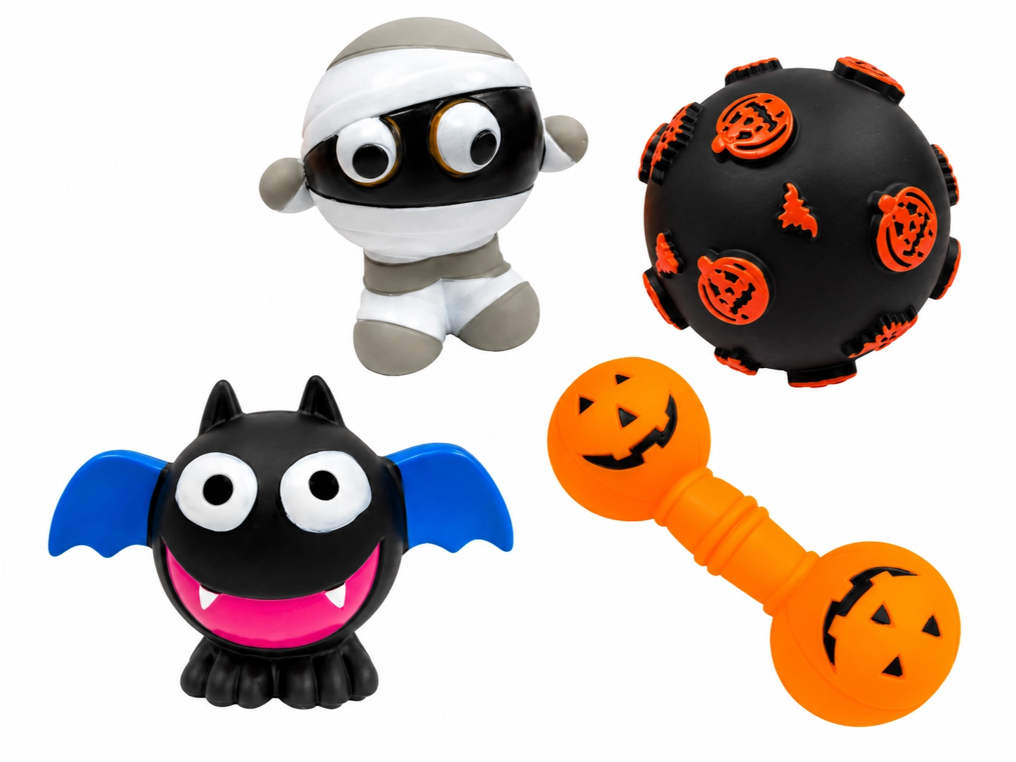 SHARPAW JUGUETE CHILLON HALLOWEEN SURTIDO 2 (4 PZS)