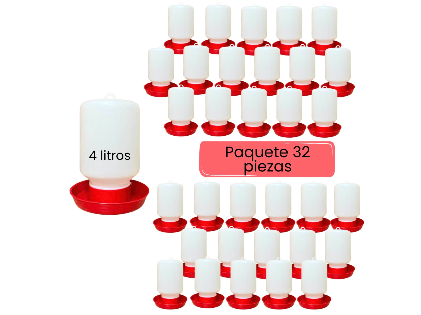 BEBEDERO AUTOMATICO PARA AVE 4 LT