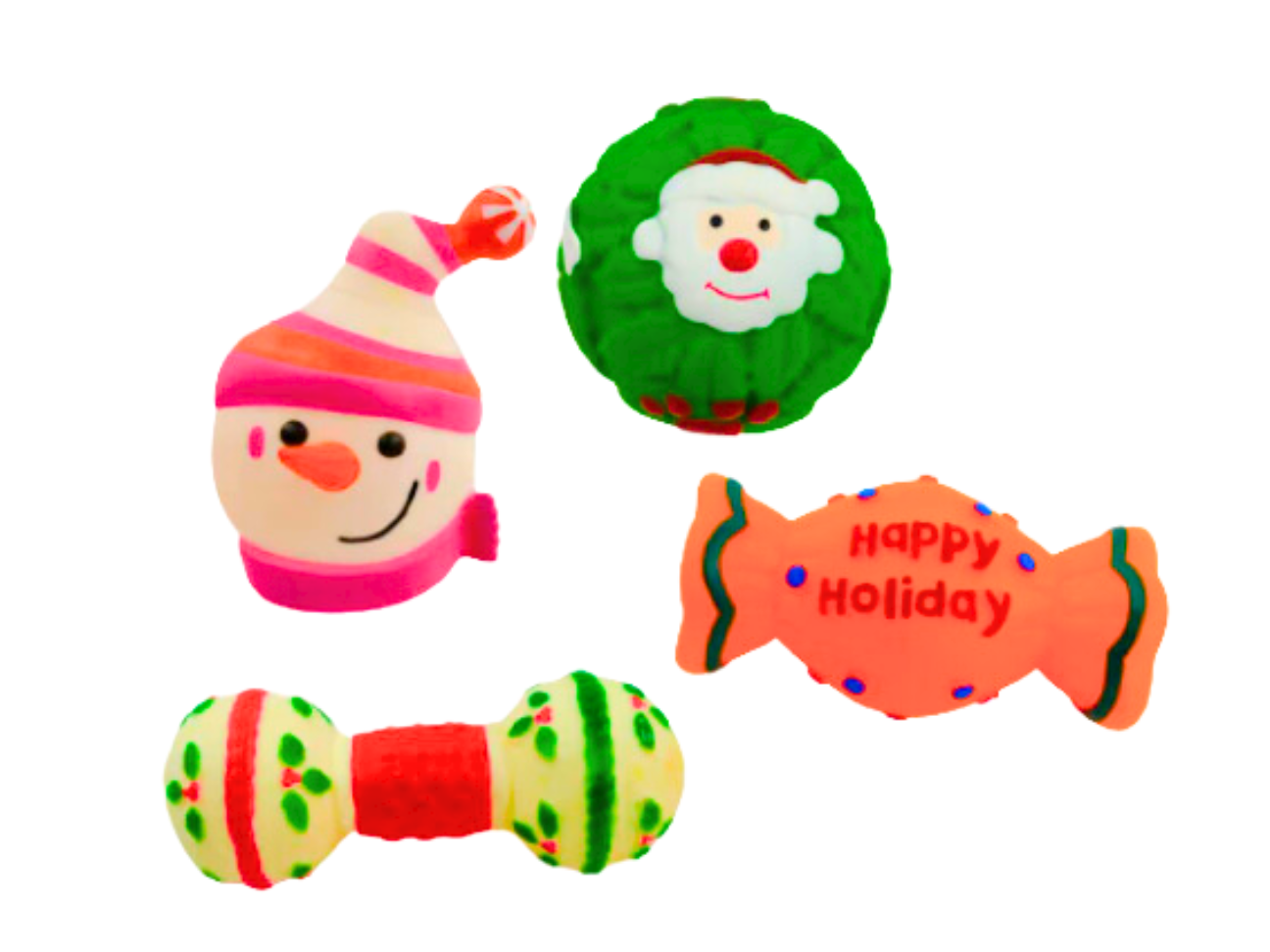 TINNY CHUMS SET 4 PCS CHILLON NAVIDAD