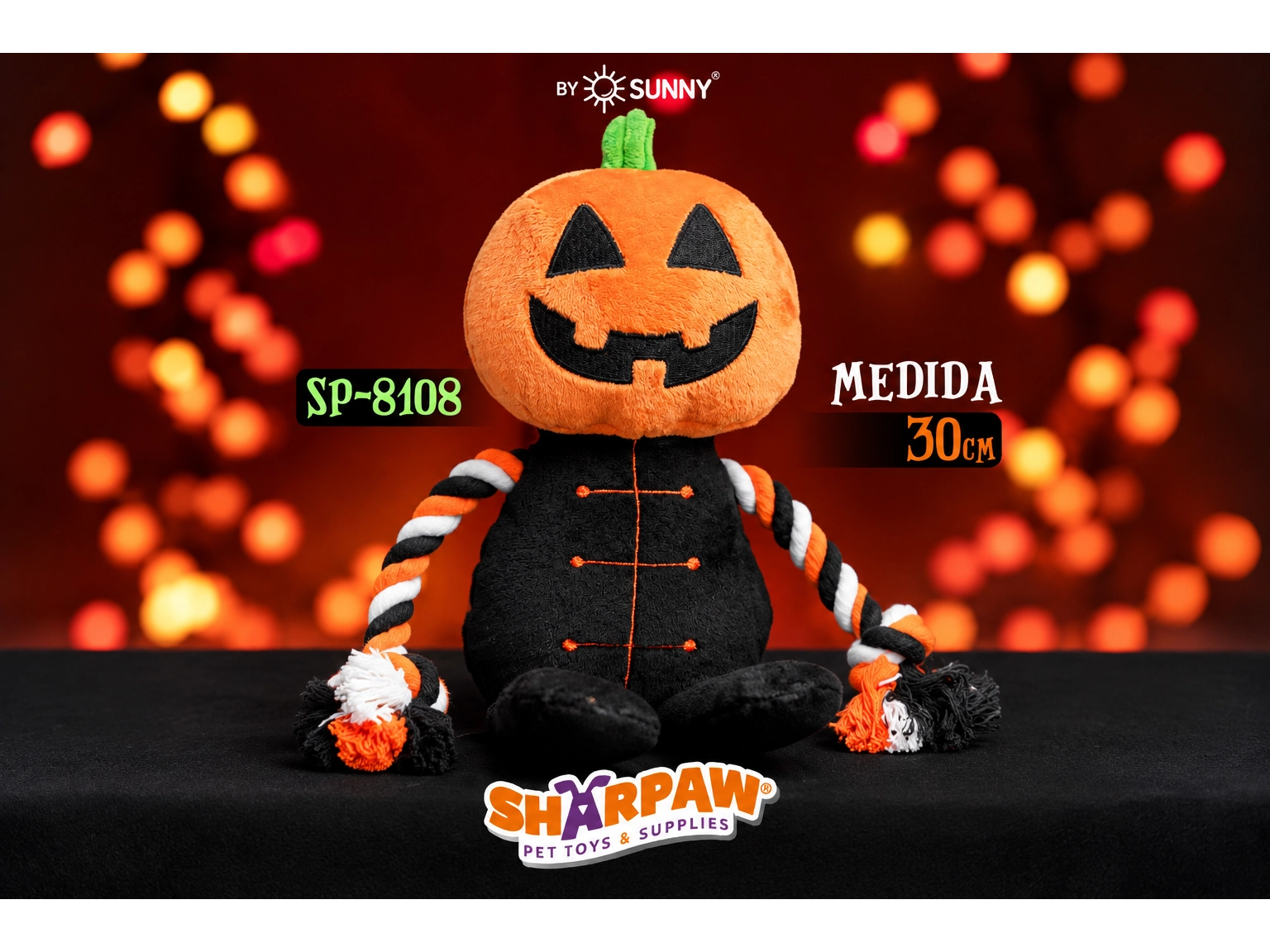 FLUFFY CHUMS PELUCHE CALABAZA HALLOWEEN 30CM/11.81"