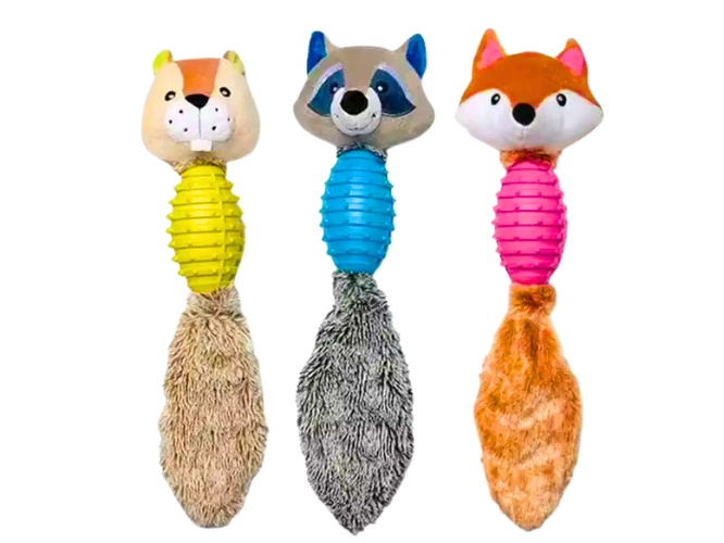 JUGUETE PARA PERRO PELUCHE CON PELOTA