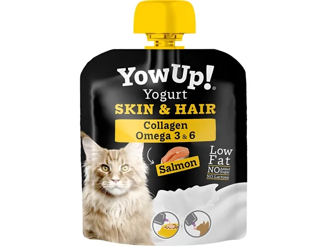 YOWUP211  YOWUP GATOS SKIN & HAIR SABOR SALMON 85 G