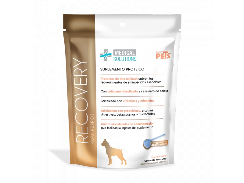 MS RECOVERY SUPLEMENTO PROTEINA P/PERRO 400 G