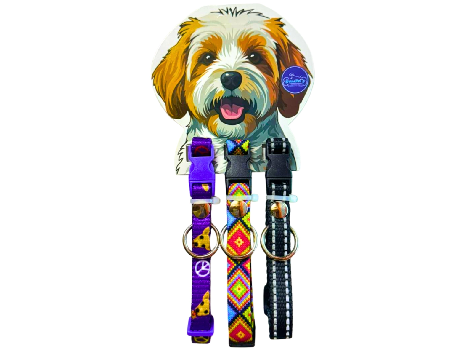 PAQUETE COLLARES PARA CACHORRO 3 PZS