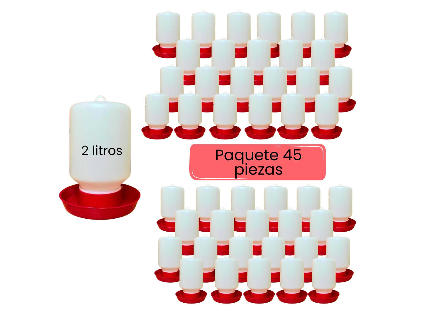 BEBEDERO AUTOMATICO PARA AVE 2 LT