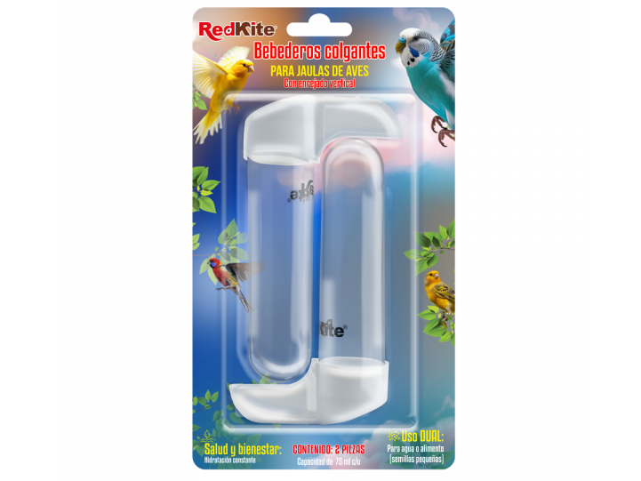BEBEDERO P/AVES 75 ML 2 PZAS