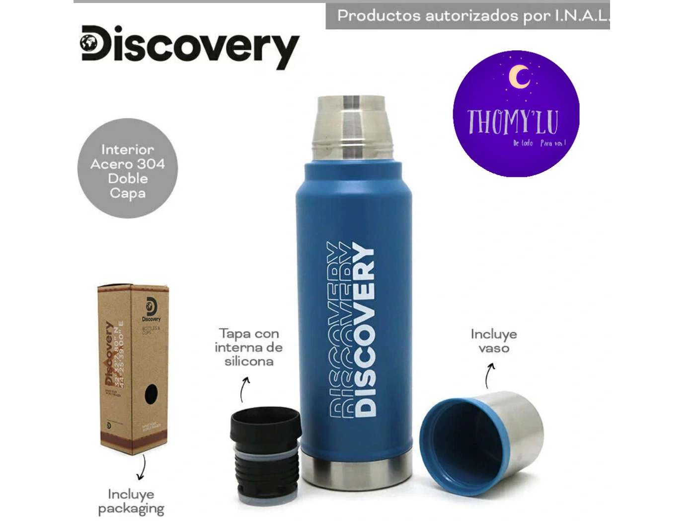TERMO DISCOVERY AZUL 1000 ml